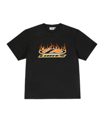 Flame L-oval S/S Tee - Black