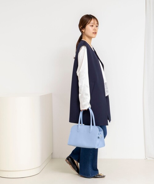 NOLLEY’S（ノーリーズ）の「ウォッシャブル撥水トリプルクロスジレ（ベスト・レディース・ネイビー/ベージュ・38）」の15枚目の写真