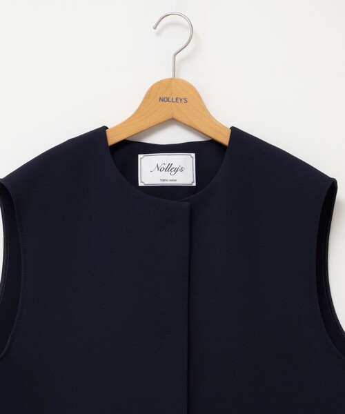 NOLLEY’S（ノーリーズ）の「ウォッシャブル撥水トリプルクロスジレ（ベスト・レディース・ネイビー/ベージュ・38）」の22枚目の写真
