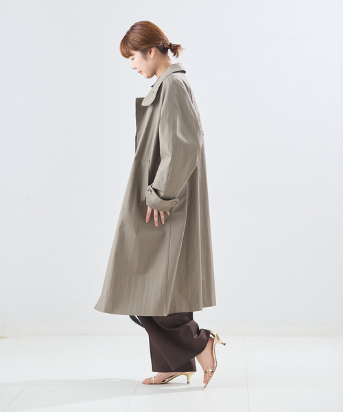 journal standard L'essage(ジャーナルスタンダードレサージュ)の「NALYAスタンドロングコート(その他アウター・レディース・グレー/ベージュ/カーキ・38)」の11枚目の写真