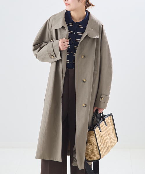 journal standard L'essage(ジャーナルスタンダードレサージュ)の「NALYAスタンドロングコート(その他アウター・レディース・グレー/ベージュ/カーキ・38)」の12枚目の写真