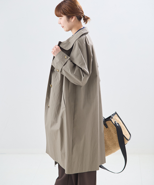 journal standard L'essage(ジャーナルスタンダードレサージュ)の「NALYAスタンドロングコート(その他アウター・レディース・グレー/ベージュ/カーキ・38)」の13枚目の写真