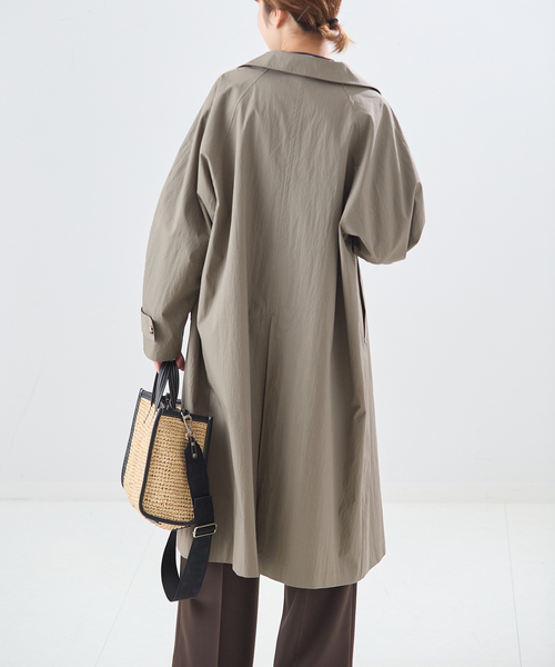 journal standard L'essage(ジャーナルスタンダードレサージュ)の「NALYAスタンドロングコート(その他アウター・レディース・グレー/ベージュ/カーキ・38)」の14枚目の写真