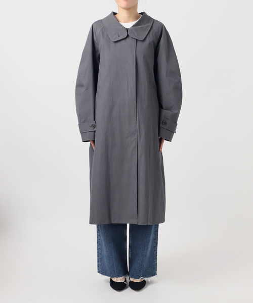 journal standard L'essage(ジャーナルスタンダードレサージュ)の「NALYAスタンドロングコート(その他アウター・レディース・グレー/ベージュ/カーキ・38)」の4枚目の写真