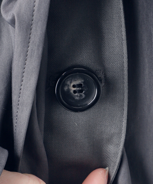 journal standard L'essage(ジャーナルスタンダードレサージュ)の「NALYAスタンドロングコート(その他アウター・レディース・グレー/ベージュ/カーキ・38)」の5枚目の写真