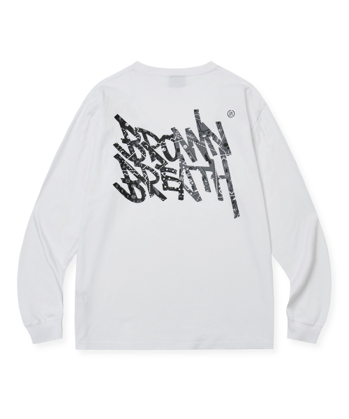 BROWNBREATH(ブラウンブレス)の「PAISLEY TAG LONGSLEEVE - WHITE(Tシャツ/カットソー・レディース・その他・M/S/2XL)」の1枚目の写真