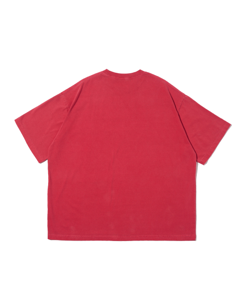 CARGOBROS（カーゴブロス）の「ピグメントオーバーボックス半袖Tシャツ（レッド）（Tシャツ/カットソー・メンズ・その他・FREE）」の2枚目の写真
