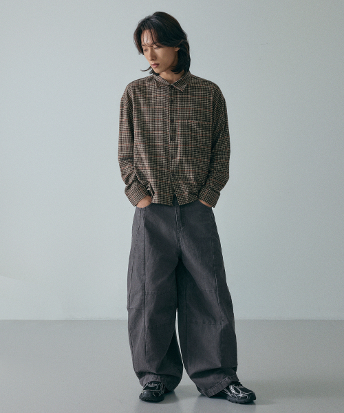 LXT（エルエックスティー）の「コットンカーブドウォッシングワイドパンツ[チャコール]（その他パンツ・レディース・その他・2XL/X-LARGE/LARGE/MEDIUM/SMALL）」の5枚目の写真