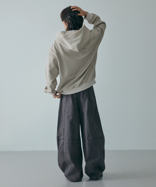 LXT（エルエックスティー）の「コットンカーブドウォッシングワイドパンツ[チャコール]（その他パンツ・レディース・その他・2XL/X-LARGE/LARGE/MEDIUM/SMALL）」の6枚目の写真