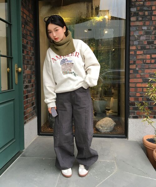 LXT（エルエックスティー）の「コットンカーブドウォッシングワイドパンツ[チャコール]（その他パンツ・レディース・その他・2XL/X-LARGE/LARGE/MEDIUM/SMALL）」の14枚目の写真
