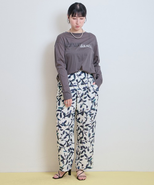 LHELBIE(レルビエ)の「フラワープリントパンツ(その他パンツ・レディース・オフホワイト/ブラック・M)」の17枚目の写真