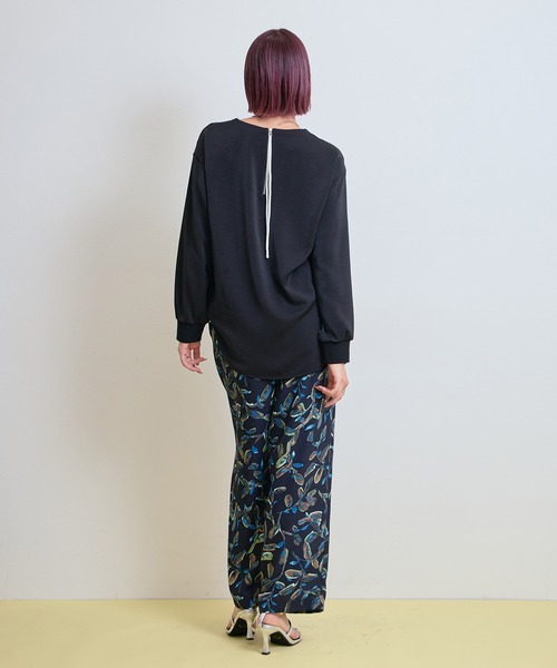 LHELBIE(レルビエ)の「フラワープリントパンツ(その他パンツ・レディース・オフホワイト/ブラック・M)」の12枚目の写真