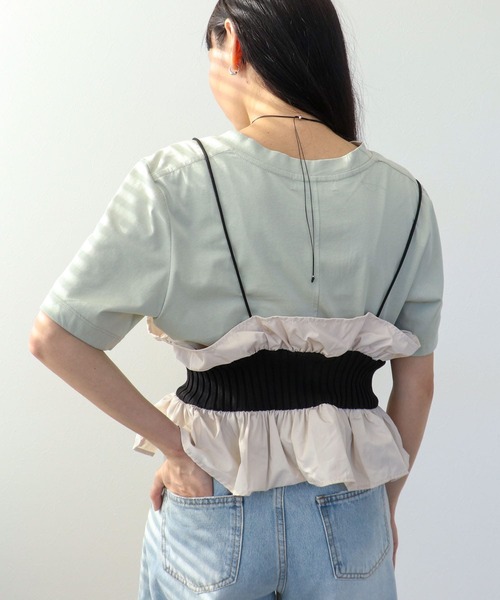 Three Four Time（ｽﾘｰﾌｫｰﾀｲﾑ）の「ニットタフタビスチェ（その他トップス・レディース・ブラック系その他/その他・FREE）」の16枚目の写真