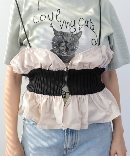 Three Four Time（ｽﾘｰﾌｫｰﾀｲﾑ）の「ニットタフタビスチェ（その他トップス・レディース・ブラック系その他/その他・FREE）」の17枚目の写真