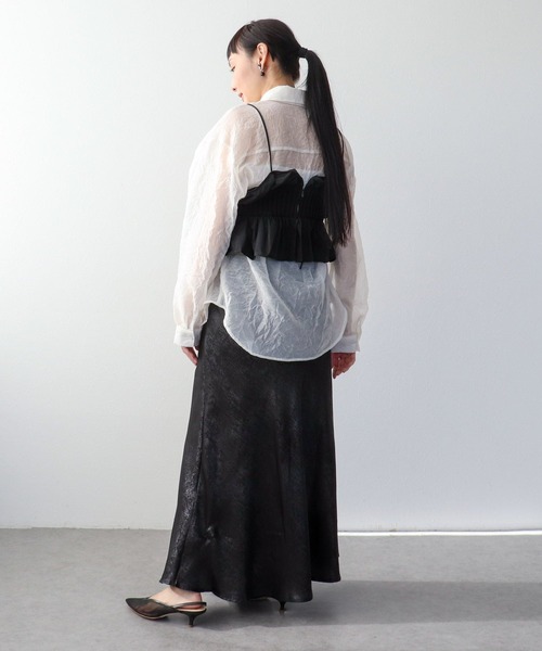 Three Four Time（ｽﾘｰﾌｫｰﾀｲﾑ）の「ニットタフタビスチェ（その他トップス・レディース・ブラック系その他/その他・FREE）」の8枚目の写真