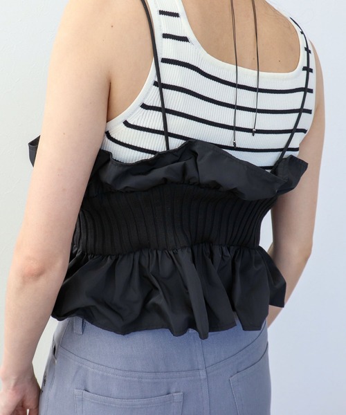 Three Four Time（ｽﾘｰﾌｫｰﾀｲﾑ）の「ニットタフタビスチェ（その他トップス・レディース・ブラック系その他/その他・FREE）」の11枚目の写真