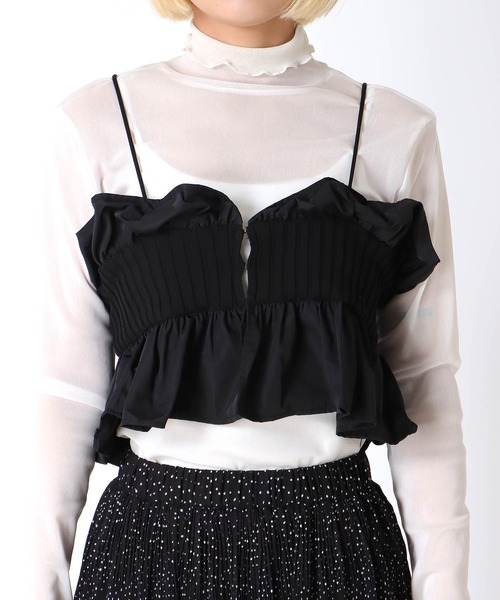 Three Four Time（ｽﾘｰﾌｫｰﾀｲﾑ）の「ニットタフタビスチェ（その他トップス・レディース・ブラック系その他/その他・FREE）」の21枚目の写真