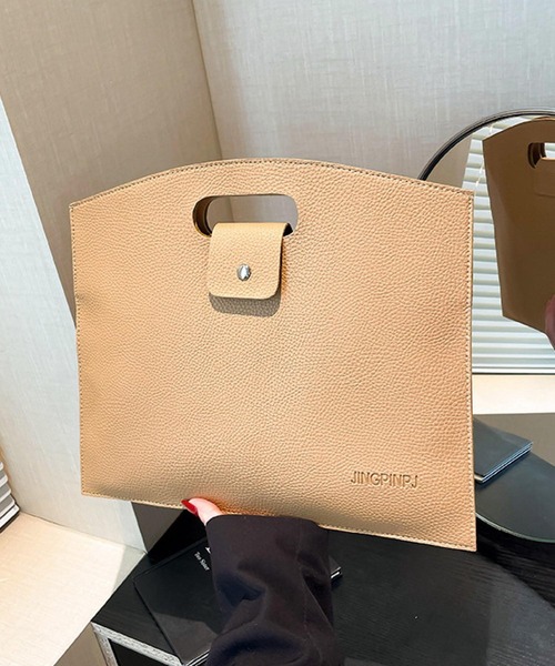 TONE SELECT GOODS(トーンセレクトグッズ)の「urbanfemine./合成皮革 PC タブレット ブリーフケース クラッチバッグ 通勤 通学 バッグ U7604(クラッチバッグ・レディース・ベージュ/ブラック/ホワイト/ブラウン/グリーン/ピンク/レッド・FREE)」の14枚目の写真