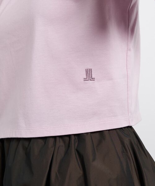 LANVIN en Bleu(ランバンオンブルー)の「ベーシッククロップドTシャツ(Tシャツ/カットソー・レディース・オフホワイト/グレー/ピンク・38)」の11枚目の写真