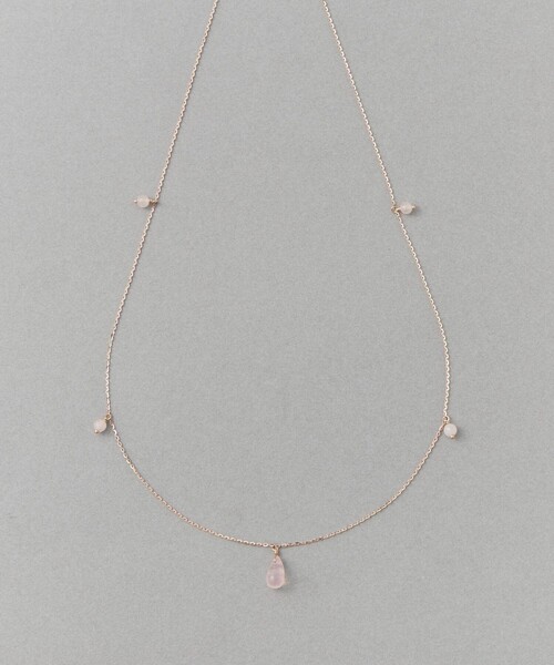 チェリーブロッサム] K10MPG ローズクォーツ ネックレス（ネックレス