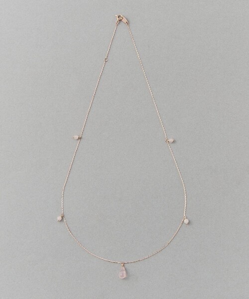 チェリーブロッサム] K10MPG ローズクォーツ ネックレス（ネックレス