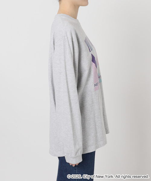 GOOD ROCK SPEED(グッドロックスピード)の「GOOD ROCK SPEED/グッドロックスピード NYC LS shirts A(Tシャツ/カットソー・レディース・ホワイト/ライトグレー・FREE)」の13枚目の写真