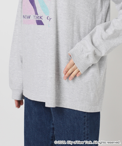 GOOD ROCK SPEED(グッドロックスピード)の「GOOD ROCK SPEED/グッドロックスピード NYC LS shirts A(Tシャツ/カットソー・レディース・ホワイト/ライトグレー・FREE)」の15枚目の写真