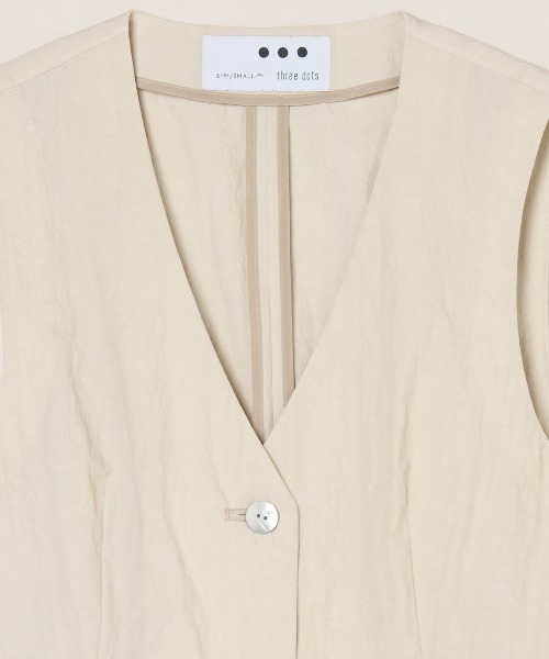 three dots（スリードッツ）の「サン ドライドクロス トップス（その他トップス・レディース・ブラック/ブラウン系その他/ベージュ/ネイビー・SMALL）」の6枚目の写真