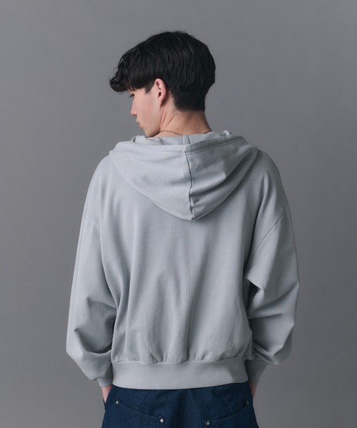 Confirm(コンファーム)の「Switching Full Zip Hoodie / スイッチングフルジップパーカー メンズ レディース ユニセックス(パーカー・メンズ・ブラウン/ブラック/スカイブルー/チャコールグレー・S/M/L)」の10枚目の写真