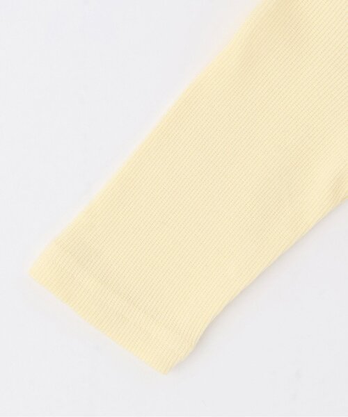 petit main（プティマイン）の「スカラップ衿ロンパース（ロンパース・キッズ・イエロー/ブラック/オフホワイト・70cm/80ｃｍ）」の6枚目の写真