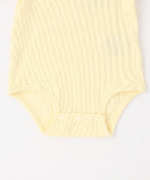 petit main（プティマイン）の「スカラップ衿ロンパース（ロンパース・キッズ・イエロー/ブラック/オフホワイト・70cm/80ｃｍ）」の7枚目の写真