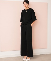 ELFRANK（エルフランク）の「【2026SS】ダンボール ピンタック ワイドパンツ ウエストゴム《着用動画あり》（スラックス）」