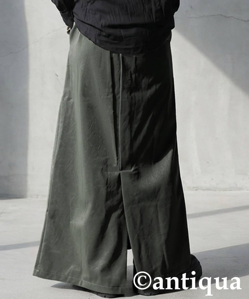 antiqua(アンティカ)の「ネオレザー スカート(スカート・レディース・カーキ/ブラック・ONESIZE)」の9枚目の写真