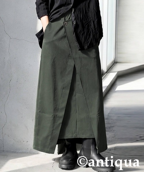 antiqua(アンティカ)の「ネオレザー スカート(スカート・レディース・カーキ/ブラック・ONESIZE)」の11枚目の写真