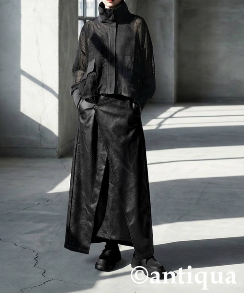 antiqua(アンティカ)の「ネオレザー スカート(スカート・レディース・カーキ/ブラック・ONESIZE)」の21枚目の写真