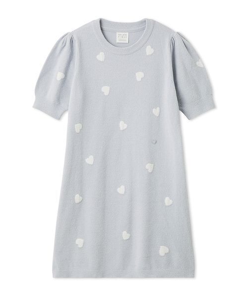 ONLINE限定】エアリーモコハートジャガードワンピース（ルームウェア