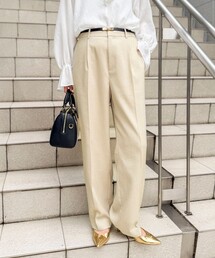 NOLLEY’S | ウォッシャブルハイスペック麻調愛されセミワイドパンツ(その他パンツ)