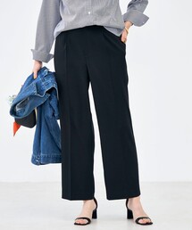 NOLLEY’S | ウォッシャブルハイスペック麻調愛されセミワイドパンツ(その他パンツ)