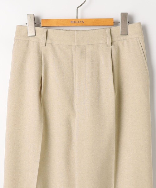 NOLLEY’S（ノーリーズ）の「《セットアップ対応》ウォッシャブルハイスペック麻調愛されセミワイドパンツ（その他パンツ・レディース・キャメル/ベージュ/ネイビー・38/36/34/40）」の4枚目の写真