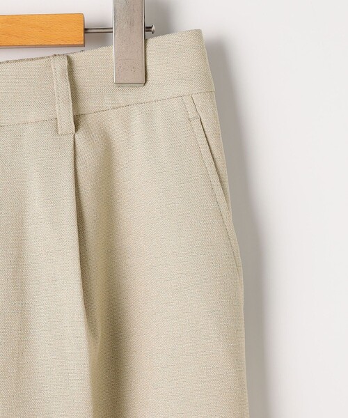NOLLEY’S（ノーリーズ）の「《セットアップ対応》ウォッシャブルハイスペック麻調愛されセミワイドパンツ（その他パンツ・レディース・キャメル/ベージュ/ネイビー・38/36/34/40）」の5枚目の写真
