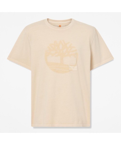 Timberland(ティンバーランド)の「ガーメント ダイ ロゴ グラフィック 半袖 Tシャツ メンズ(Tシャツ/カットソー・メンズ・アイボリー・XX-LARGE/X-LARGE/MEDIUM/LARGE)」の5枚目の写真