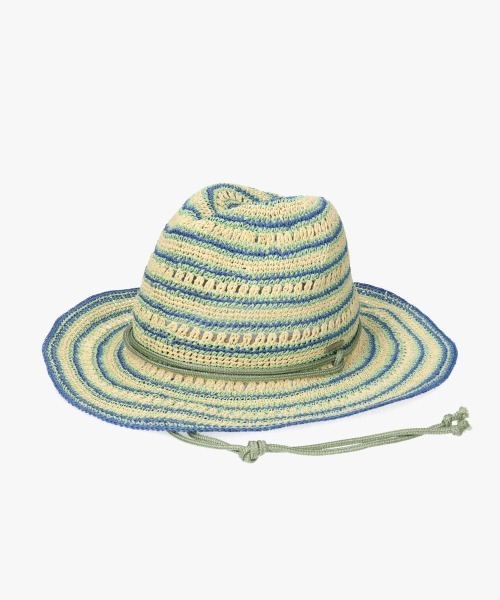 OVERRIDE（オーバーライド）の「OVERRIDE  PAPER BO CROCHET HAT / オーバーライド（ハット・レディース・ブラウン/ライトグリーン・58cm）」の14枚目の写真