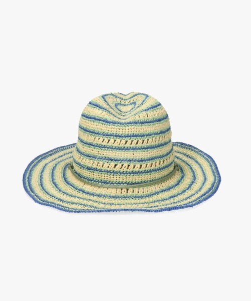 OVERRIDE（オーバーライド）の「OVERRIDE  PAPER BO CROCHET HAT / オーバーライド（ハット・レディース・ブラウン/ライトグリーン・58cm）」の17枚目の写真