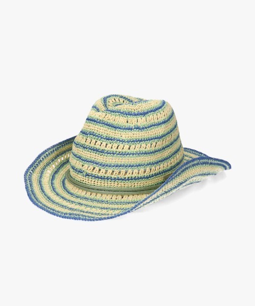 OVERRIDE（オーバーライド）の「OVERRIDE  PAPER BO CROCHET HAT / オーバーライド（ハット・レディース・ブラウン/ライトグリーン・58cm）」の18枚目の写真