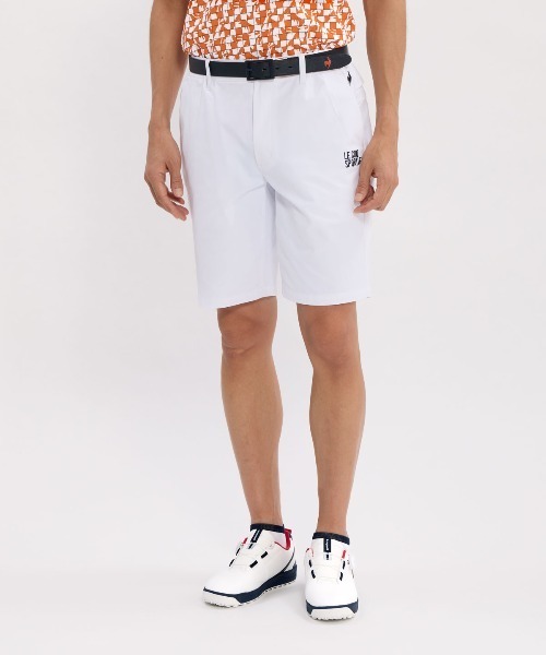 le coq sportif GOLF（ルコックスポルティフゴルフ）の「防汚サンスクリーンショートパンツ（その他パンツ・メンズ・ホワイト/ブルー/ネイビー/グレー・XL/L/M/3L）」の2枚目の写真