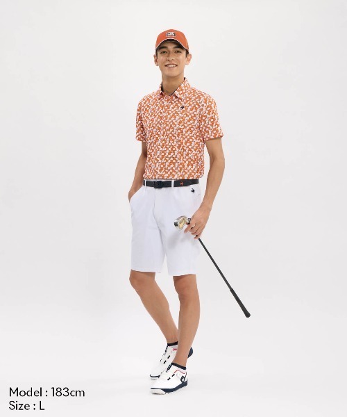 le coq sportif GOLF（ルコックスポルティフゴルフ）の「防汚サンスクリーンショートパンツ（その他パンツ・メンズ・ホワイト/ブルー/ネイビー/グレー・XL/L/M/3L）」の6枚目の写真
