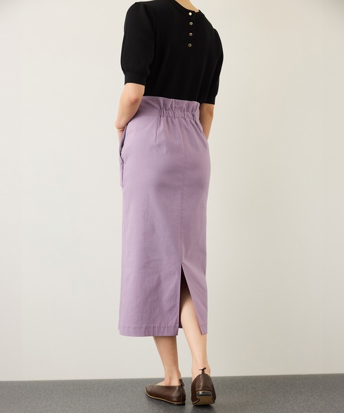 ROPE'（ロペ）の「[美人スカート]ハイストレッチポケット付きタイトスカート（スカート・レディース・サックスブルー/ダークブラウン/ラベンダー/ネイビー・36/38）」の7枚目の写真