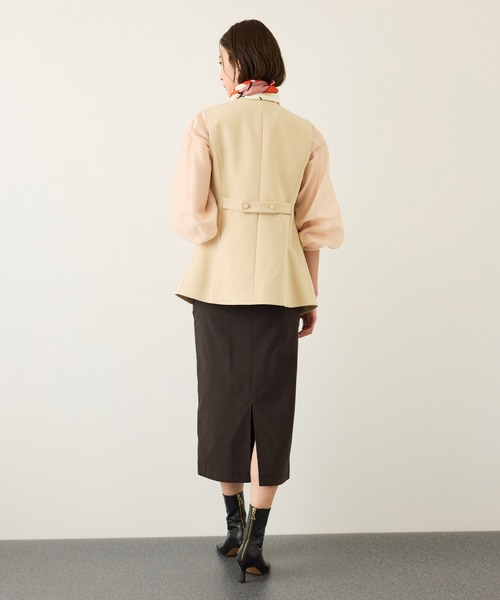 ROPE'（ロペ）の「[美人スカート]ハイストレッチポケット付きタイトスカート（スカート・レディース・サックスブルー/ダークブラウン/ラベンダー/ネイビー・36/38）」の15枚目の写真