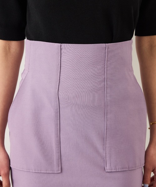 ROPE'（ロペ）の「[美人スカート]ハイストレッチポケット付きタイトスカート（スカート・レディース・サックスブルー/ダークブラウン/ラベンダー/ネイビー・36/38）」の21枚目の写真
