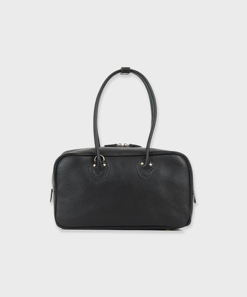 YOUNG&OLSEN The DRYGOODS STORE（ヤングアンドオルセン）の「YOUNG & OLSEN THE DRYGOODS STORE / EMBOSSED LEATHER STUDENT M（ハンドバッグ・レディース・ブラウン/ブラック・FREE）」の7枚目の写真